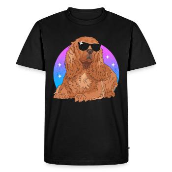 Cocker Spaniel Dog Cocker Spaniel Gift - Men's Premium Organic T-Shirt - black - Front - Nico (187cm)