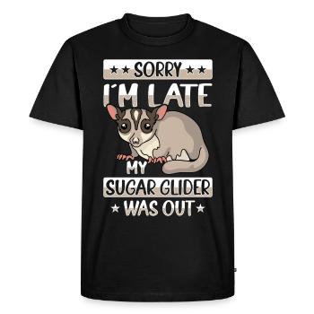 Australie Marsupial Faune Animal Amant Sucre - T-shirt Premium bio Homme - noir - Devant - Nico (187cm)