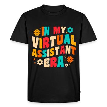 Freelancer Profession Self-employed Virtual - Men's Premium Organic T-Shirt - black - Front - Nico (187cm)