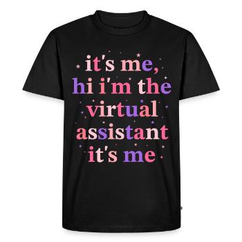 Freelancer Profession Self-employed Virtual - Men's Premium Organic T-Shirt - black - Front - Nico (187cm)
