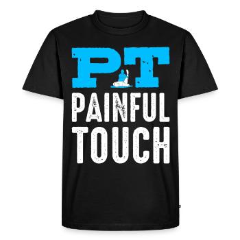 Emploi de physiothérapeute PT Physiotherapy - T-shirt Premium bio Homme - noir - Devant - Nico (187cm)