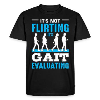 Emploi de physiothérapeute PT Physiotherapy - T-shirt Premium bio Homme - noir - Devant - Nico (187cm)