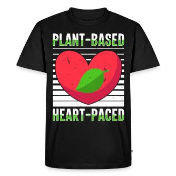 Régime alimentaire végétarien végétalien - T-shirt Premium bio Homme - noir - Devant - Nico (187cm)