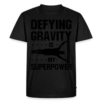 Remise en forme, entraînement, entraînement, exercice, traction, - T-shirt Premium bio Homme - noir - Devant - Nico (187cm)