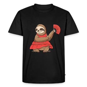 Danse sportive Danseuse Professeur de danse flamenco - T-shirt Premium bio Homme - noir - Devant - Nico (187cm)