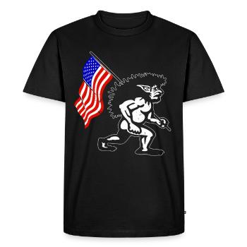 Folklore, Créatures mythiques, Amérindiens, Pukwudgie - T-shirt Premium bio Homme - noir - Devant - Nico (187cm)