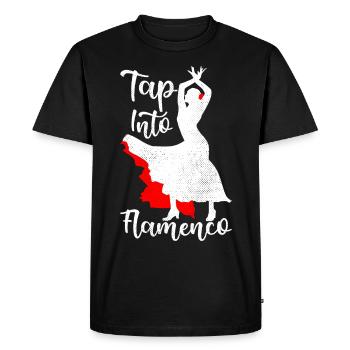 Danse sportive Danseuse Professeur de danse flamenco - T-shirt Premium bio Homme - noir - Devant - Nico (187cm)