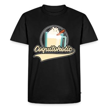 Puerto Rico Puerto Rican - Men's Premium Organic T-Shirt - black - Front - Nico (187cm)