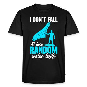 Wingsurfing Foil Wing Wing Boarding Wing Foiling - T-shirt Premium bio Homme - noir - Devant - Nico (187cm)