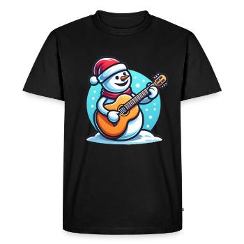 Christmas musical instrument design - Men's Premium Organic T-Shirt - black - Front - Nico (187cm)