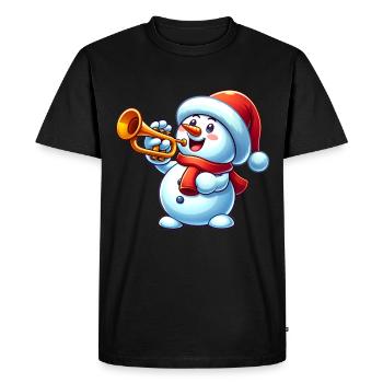 Christmas musical instrument design - Men's Premium Organic T-Shirt - black - Front - Nico (187cm)