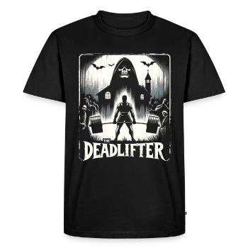 Entraînement de musculation horrifiant de soulevé de terre - T-shirt Premium bio Homme - noir - Devant - Nico (187cm)