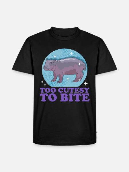 Hippopotamus Hippopotamus Hippos Baby Gift - Men's Premium Organic T-Shirt - black