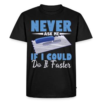 Tiler Flooring Job Tiler - Men's Premium Organic T-Shirt - black - Front - Nico (187cm)