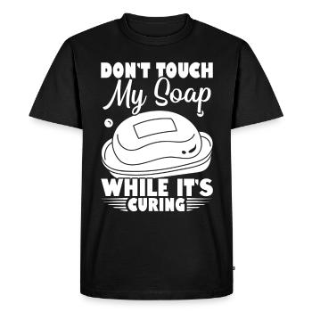 Saponification Soap Making Soap Boiler - Men's Premium Organic T-Shirt - black - Front - Nico (187cm)