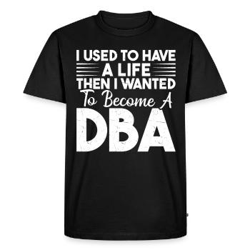 Director of Business Administration Profession - Men's Premium Organic T-Shirt - black - Front - Nico (187cm)