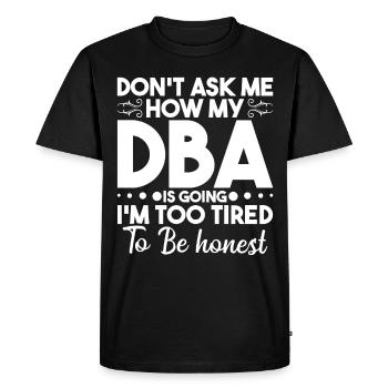 Director of Business Administration Profession - Men's Premium Organic T-Shirt - black - Front - Nico (187cm)