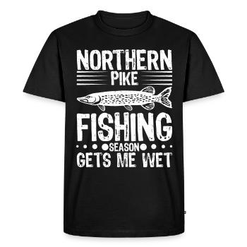 Fisherman Fisherman Fisherman Nordic Pike - Men's Premium Organic T-Shirt - black - Front - Nico (187cm)