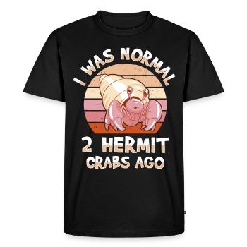 Seafood, Seafood, Mussels, Hermit Crab - Men's Premium Organic T-Shirt - black - Front - Nico (187cm)