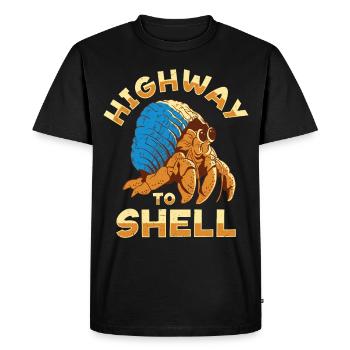 Seafood, Seafood, Mussels, Hermit Crab - Men's Premium Organic T-Shirt - black - Front - Nico (187cm)