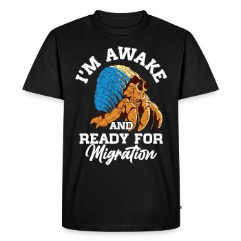 Seafood, Seafood, Mussels, Hermit Crab - Men's Premium Organic T-Shirt - black - Front - Nico (187cm)