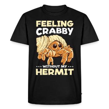 Seafood, Seafood, Mussels, Hermit Crab - Men's Premium Organic T-Shirt - black - Front - Nico (187cm)