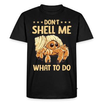 Seafood, Seafood, Mussels, Hermit Crab - Men's Premium Organic T-Shirt - black - Front - Nico (187cm)