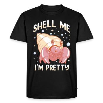 Seafood, Seafood, Mussels, Hermit Crab - Men's Premium Organic T-Shirt - black - Front - Nico (187cm)
