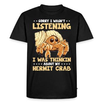 Seafood, Seafood, Mussels, Hermit Crab - Men's Premium Organic T-Shirt - black - Front - Nico (187cm)