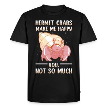Seafood, Seafood, Mussels, Hermit Crab - Men's Premium Organic T-Shirt - black - Front - Nico (187cm)