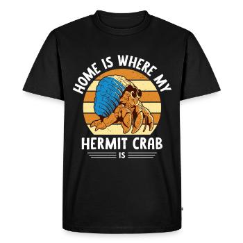 Seafood, Seafood, Mussels, Hermit Crab - Men's Premium Organic T-Shirt - black - Front - Nico (187cm)