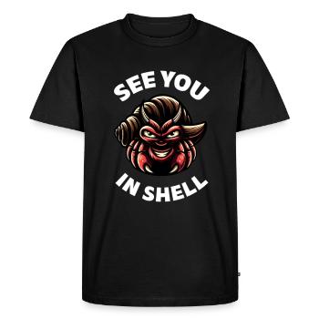 Seafood, Seafood, Mussels, Hermit Crab - Men's Premium Organic T-Shirt - black - Front - Nico (187cm)