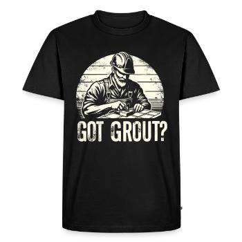 Tiler Flooring Job Tiler - Men's Premium Organic T-Shirt - black - Front - Nico (187cm)