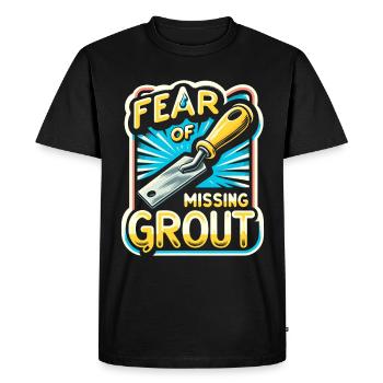 Tiler Flooring Job Tiler - Men's Premium Organic T-Shirt - black - Front - Nico (187cm)