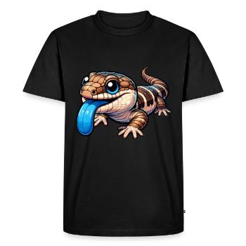 Collectionneur de lézard amoureux des reptiles - T-shirt Premium bio Homme - noir - Devant - Nico (187cm)