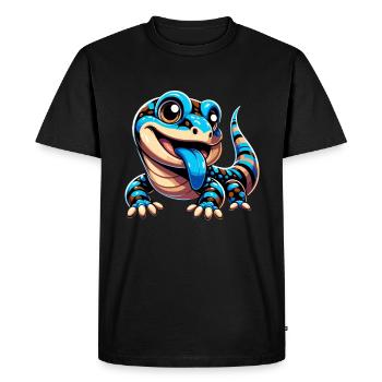 Collectionneur de lézard amoureux des reptiles - T-shirt Premium bio Homme - noir - Devant - Nico (187cm)