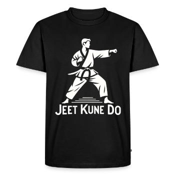 Jet Kune Do - MMA Fighter and Martial Arts - Men's Premium Organic T-Shirt - black - Front - Nico (187cm)