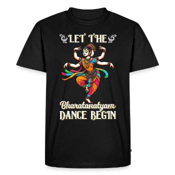 Indian Dance Indian Folk Dance - Men's Premium Organic T-Shirt - black - Front - Nico (187cm)