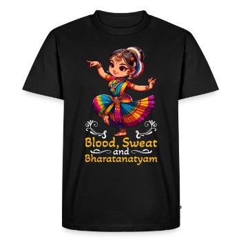 Bharatanatyam Dance Indian Dance Indian - Men's Premium Organic T-Shirt - black - Front - Nico (187cm)