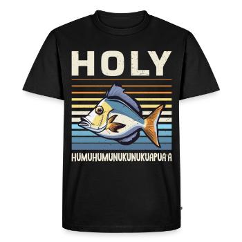 Humuhumunukunukuapua’a hawaïen - T-shirt Premium bio Homme - noir - Devant - Nico (187cm)