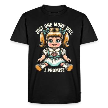Poupée amant collection Vintage porcelaine - T-shirt Premium bio Homme - noir - Devant - Nico (187cm)