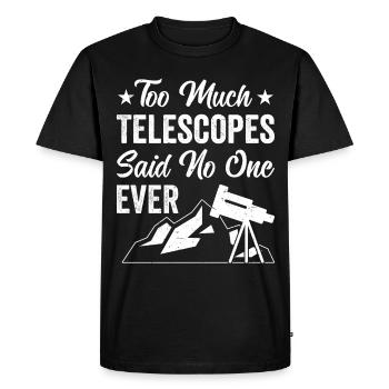 Ciel étoilé Ciel nocturne Regarder les étoiles - T-shirt Premium bio Homme - noir - Devant - Nico (187cm)