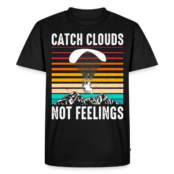 Paramotoriste Paramotoring Show Festival Powered - T-shirt Premium bio Homme - noir - Devant - Nico (187cm)