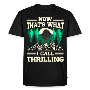 Festival de paramoteur Paramotoriste motorisé - T-shirt Premium bio Homme - noir - Devant - Nico (187cm)
