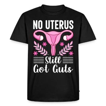 Endométriose Santé des femmes Gynécologique - T-shirt Premium bio Homme - noir - Devant - Nico (187cm)