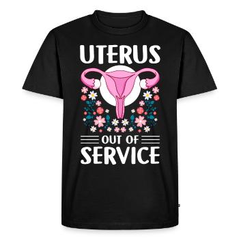 Chirurgie gynécologique Endométriose - T-shirt Premium bio Homme - noir - Devant - Nico (187cm)