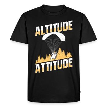 Paramotoring Show Festival Paramotorist - Men's Premium Organic T-Shirt - black - Front - Nico (187cm)