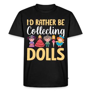 Poupée de collection Poupée en porcelaine Antique - T-shirt Premium bio Homme - noir - Devant - Nico (187cm)
