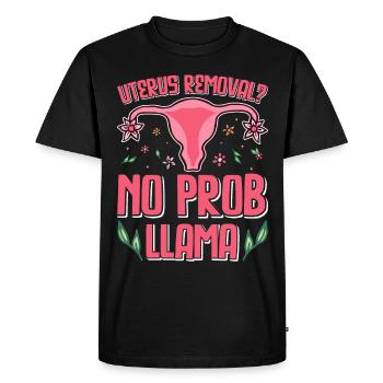 Aide à la convalescence pour la santé des femmes de l’endométriose - T-shirt Premium bio Homme - noir - Devant - Nico (187cm)