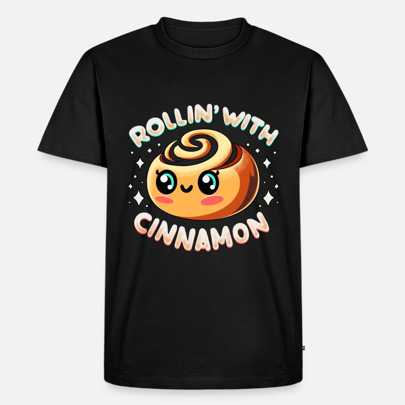 Cinnamon Roll Baker - Men's Premium Organic T-Shirt - black